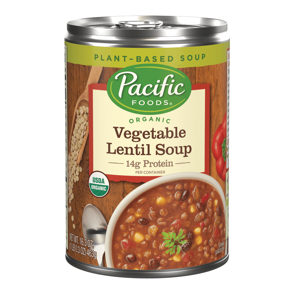 Organic Vegetable Lentil Soup - 16.3oz - Pacific Foods