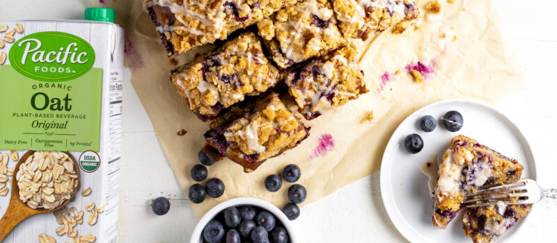 Dairy-Free Blueberry Lemon Streusel Coffee Cake