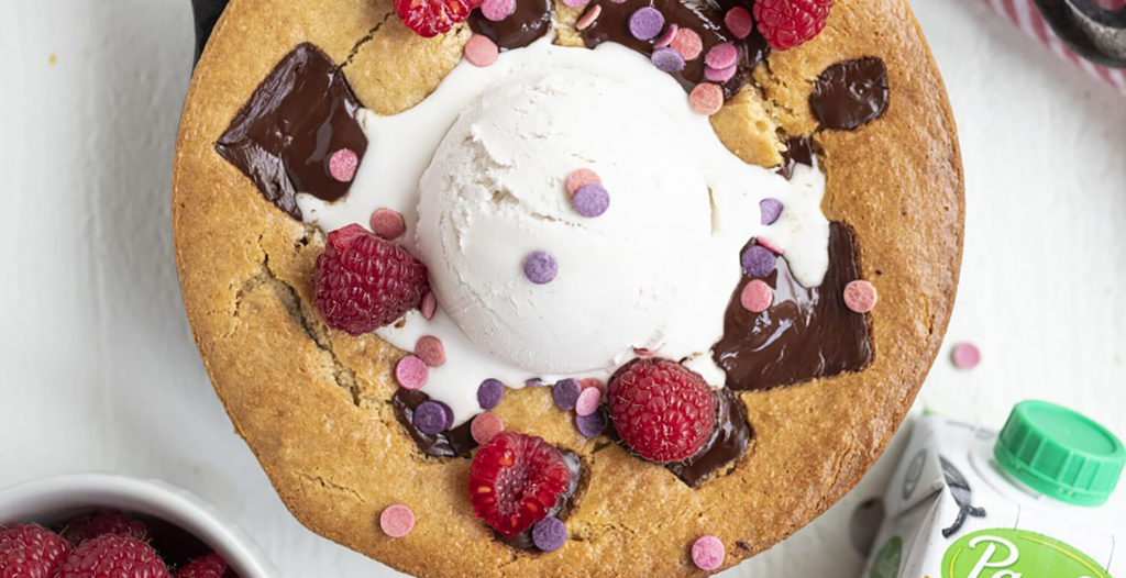 Vegan Almond Butter Cookie Skillet