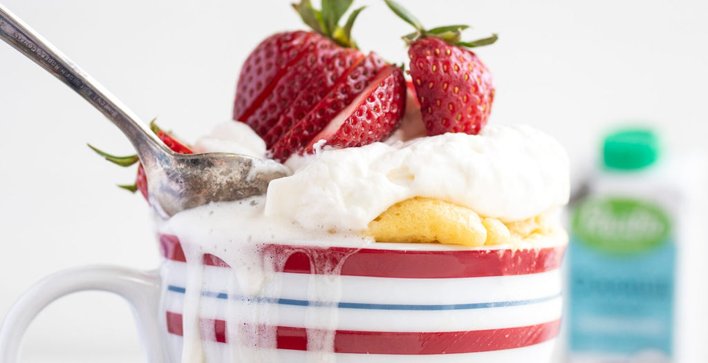 Strawberry Shortcake Mug Cakes